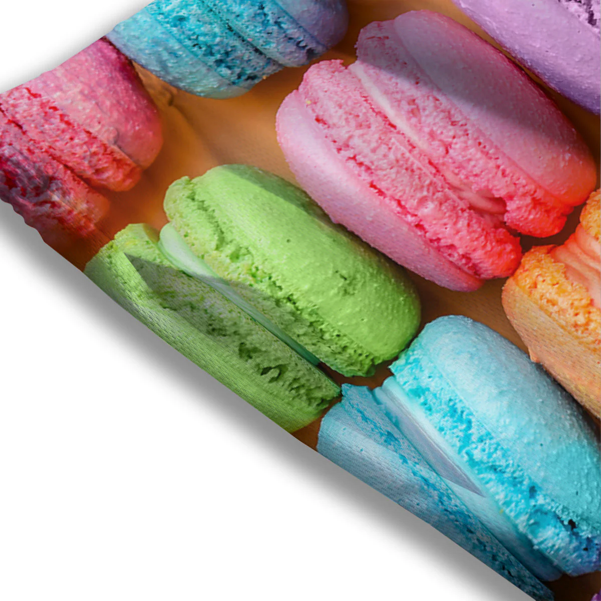 Macarons Colorful Print Mesh Shorts - Image 3