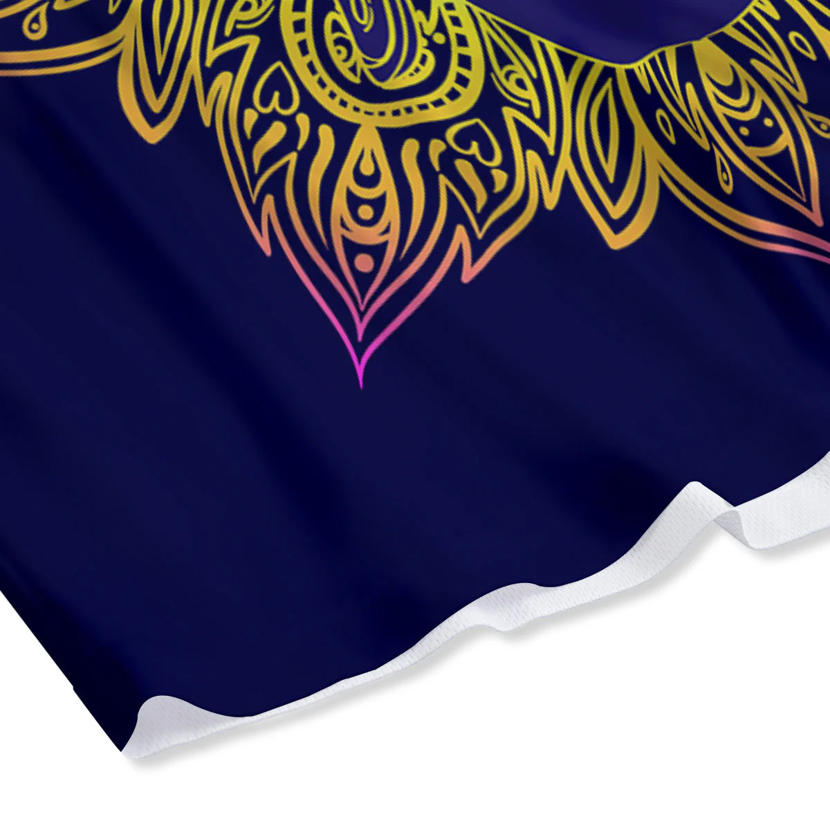 Mandala Buddha Colorful Print Mesh Shorts - Image 4