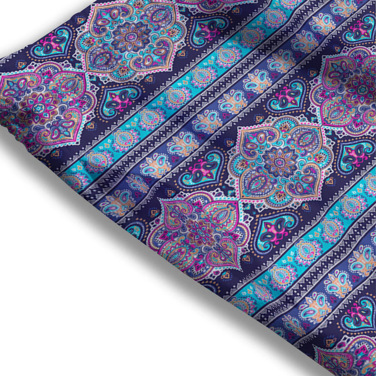 Mandala Ethnic Bohemian Print Pattern Mesh Shorts - Image 3