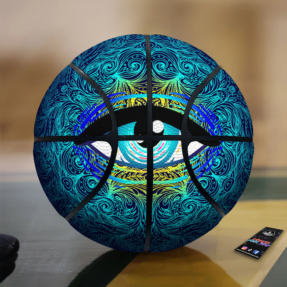 Mandala Eye Of Providence Print Basketball
