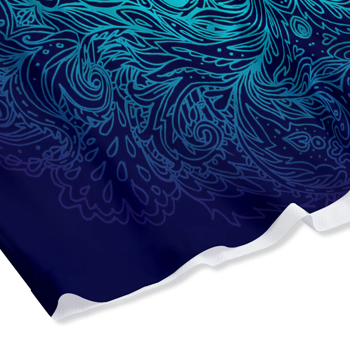 Mandala Eye Of Providence Print Mesh Shorts - Image 4
