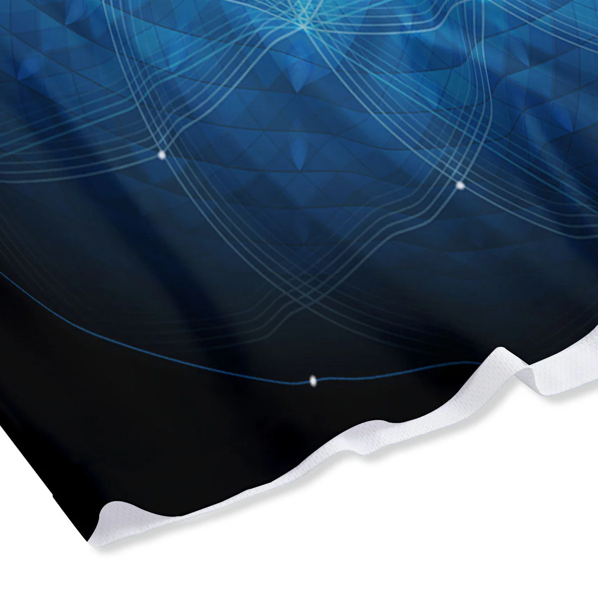 Mandala Light Print Mesh Shorts - Image 4