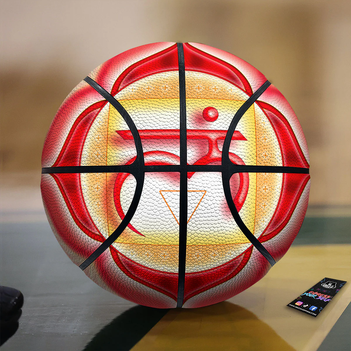 Mandala Muladhara Chakra Print Basketball