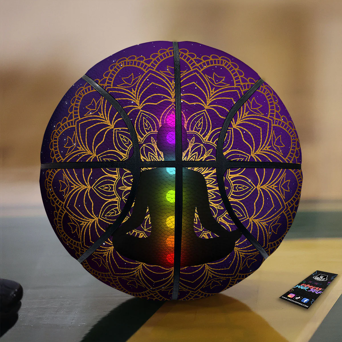 Mandala Seven Chakras Print Basketball