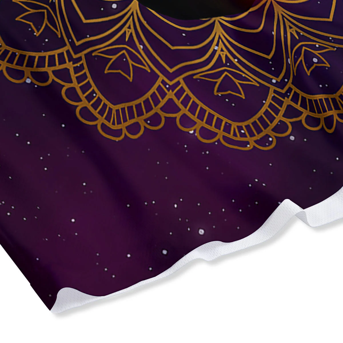 Mandala Seven Chakras Print Mesh Shorts - Image 4
