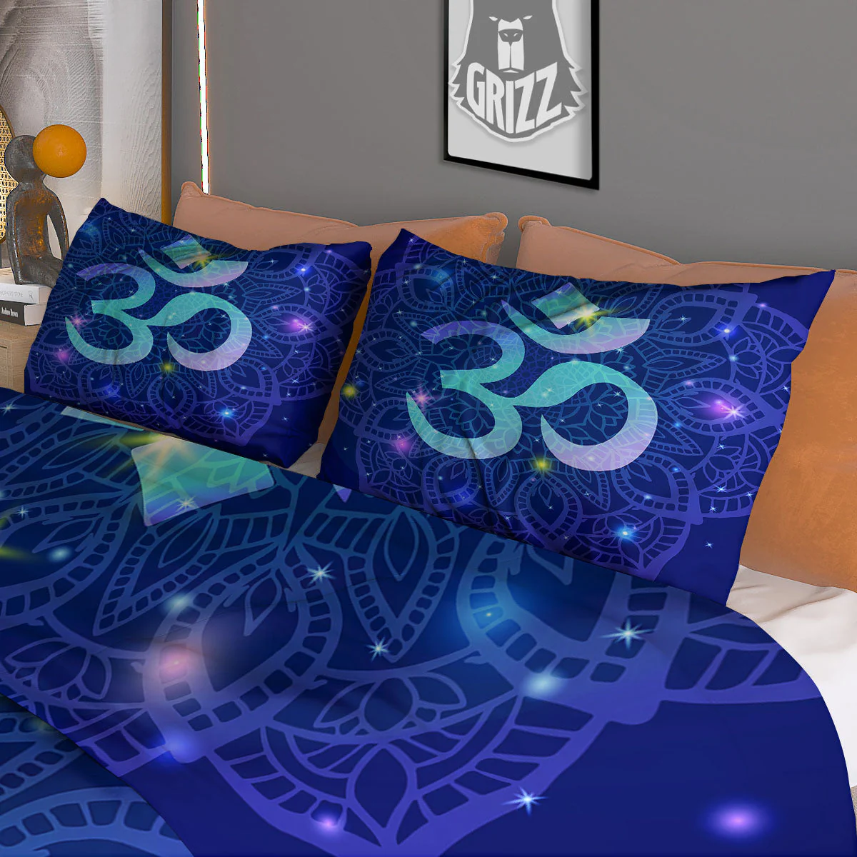 Mandala Spiritual Om Print Duvet Cover Bedding Set - Image 3