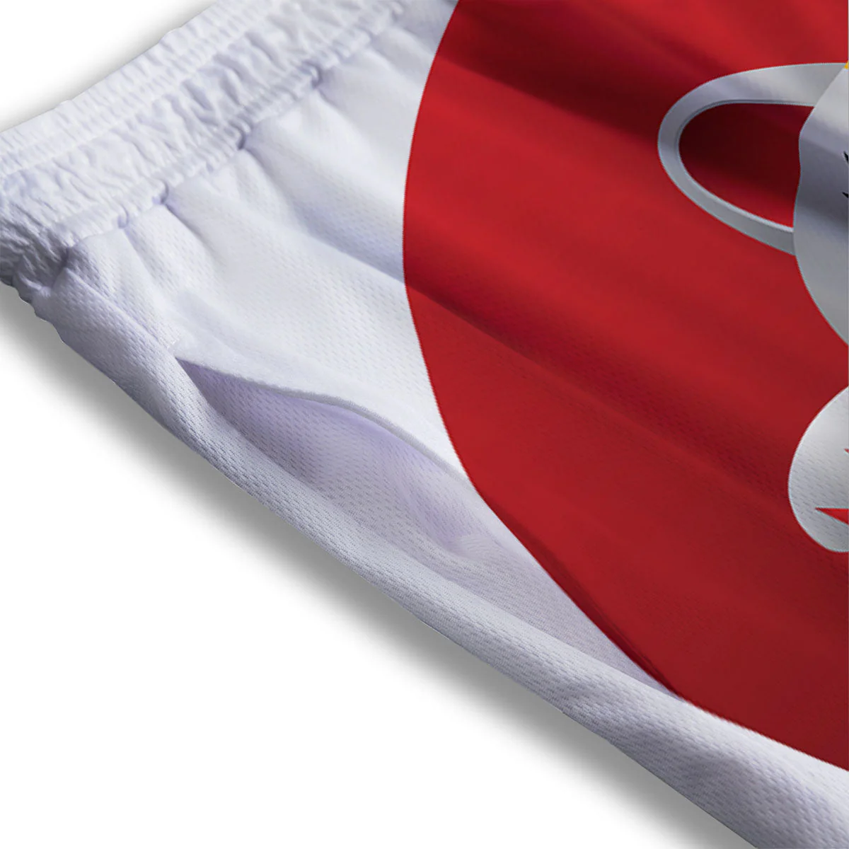 Maneki Neko Japanese Lucky Cat Print Mesh Shorts - Image 3