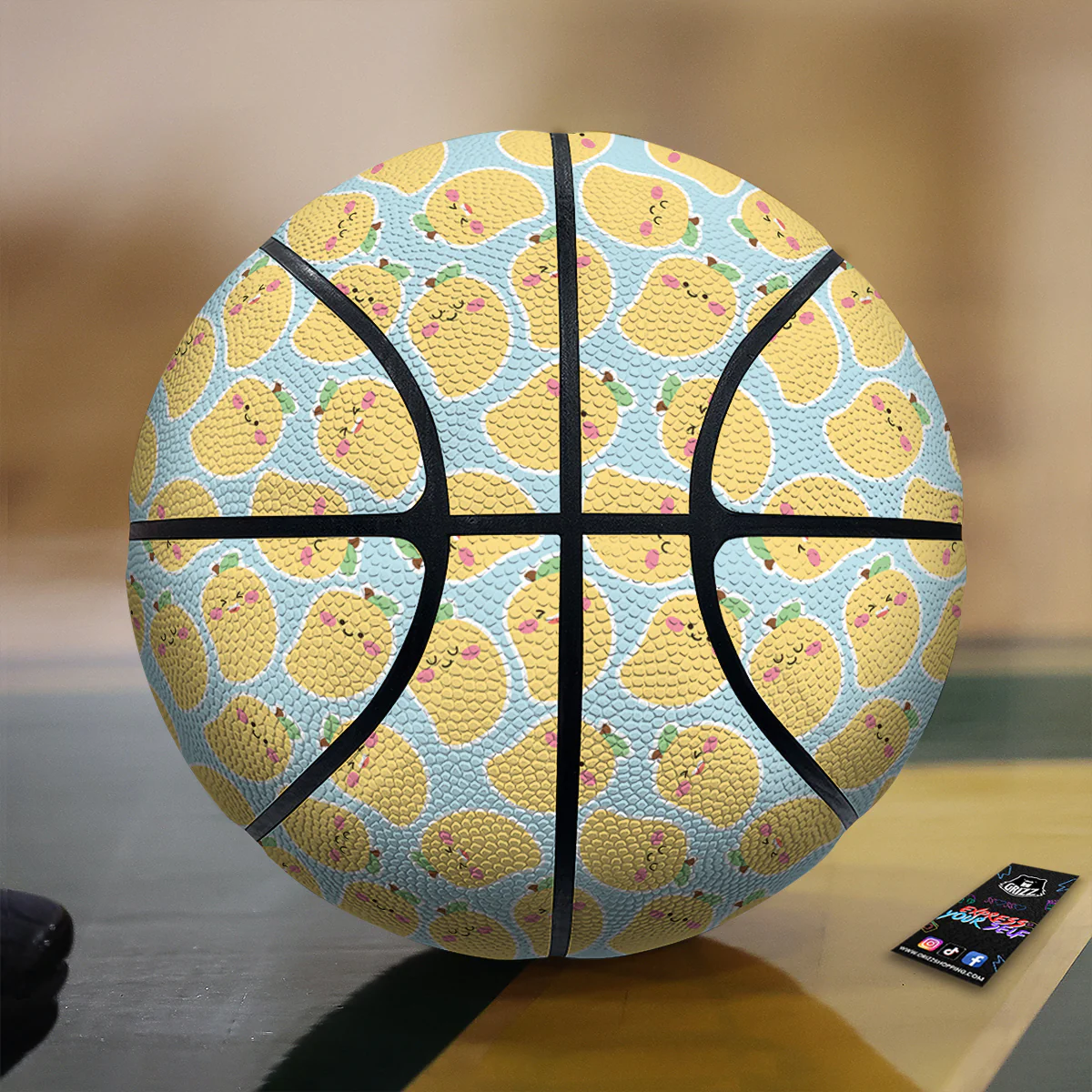Mango Cute Print Pattern Basketball