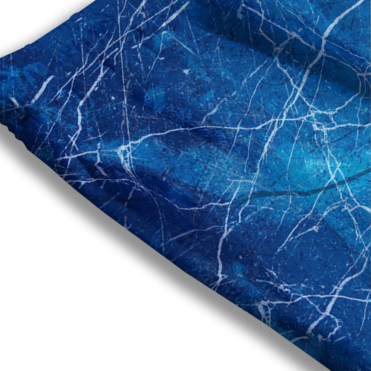 Marble Blue Sapphire Print Mesh Shorts - Image 3