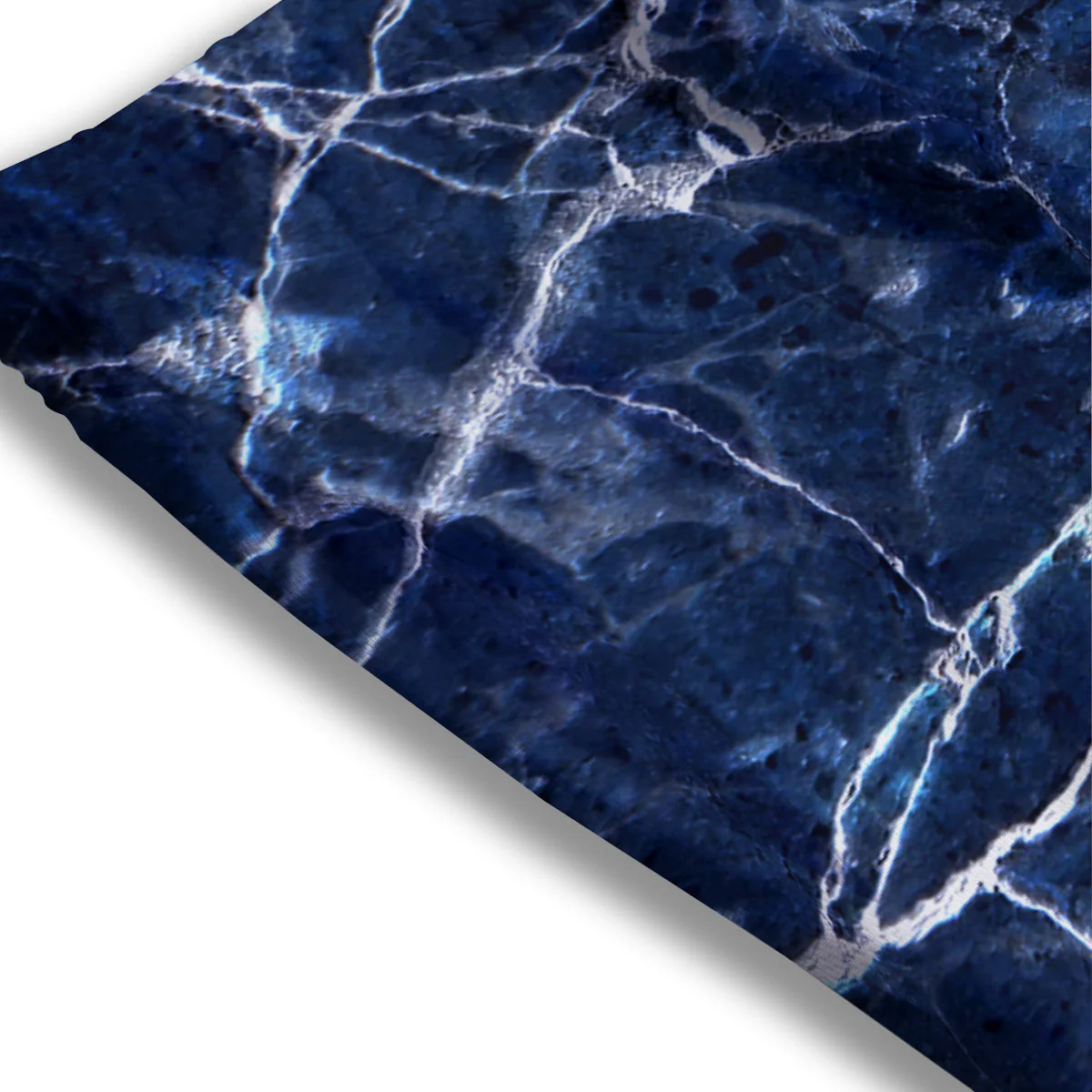 Marble Blue White Print Mesh Shorts - Image 3