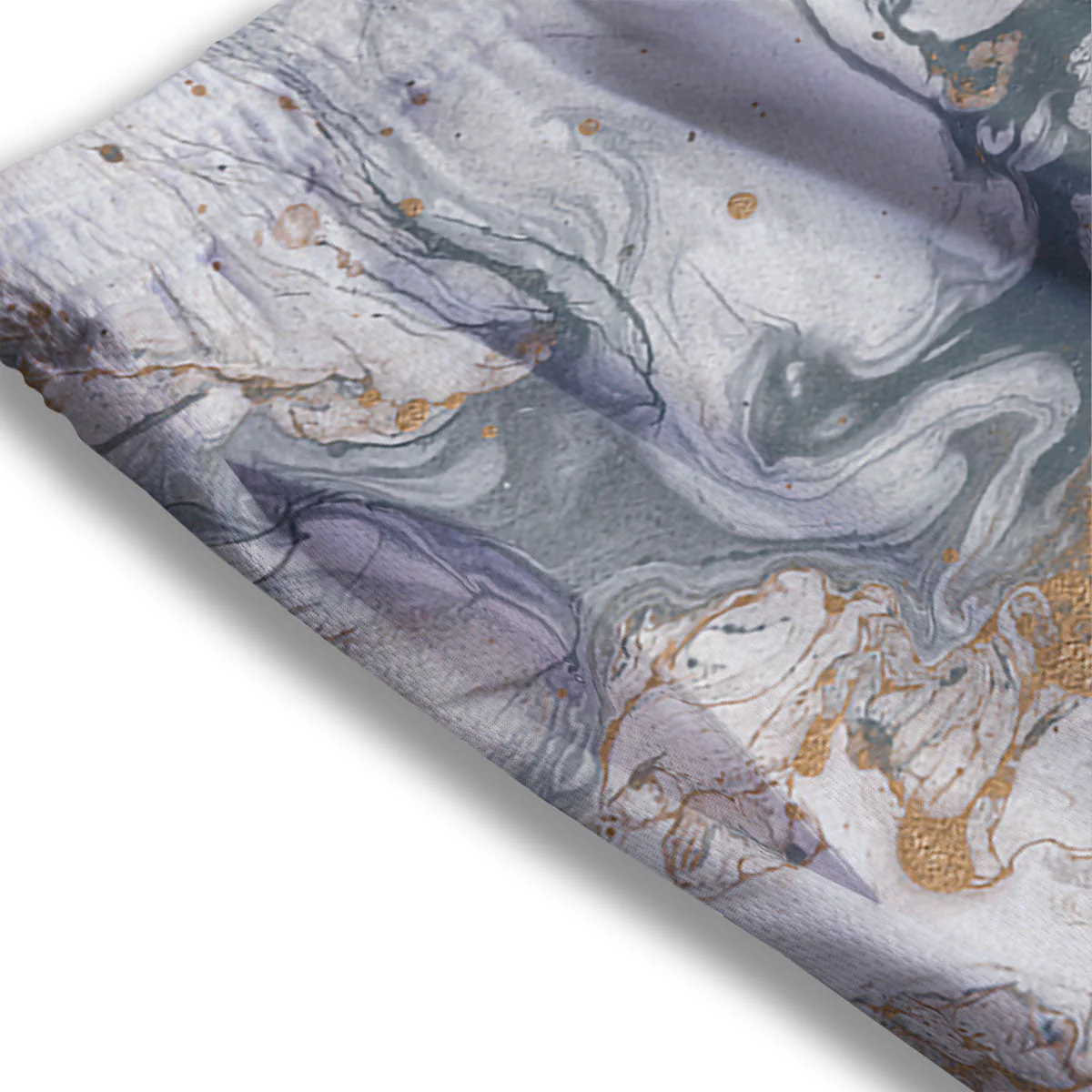Marble Grey Bronze Print Mesh Shorts - Image 3