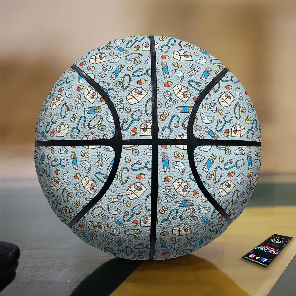 Medical Cute Print Pattern Basketball