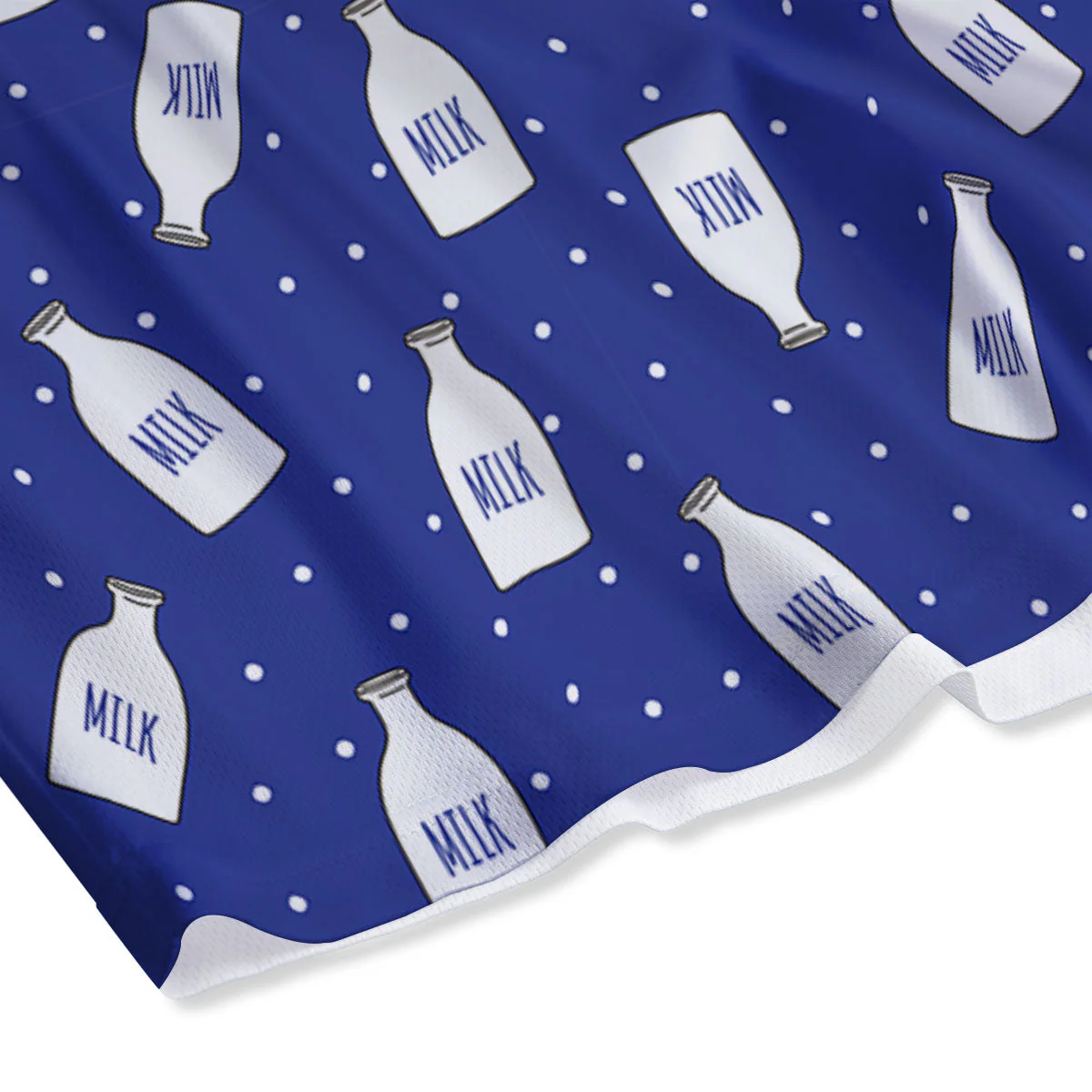 Milk Pattern Print Mesh Shorts - Image 4