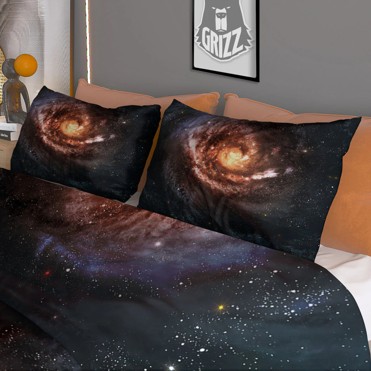 Milky Way Spiral Print Duvet Cover Bedding Set - Image 3