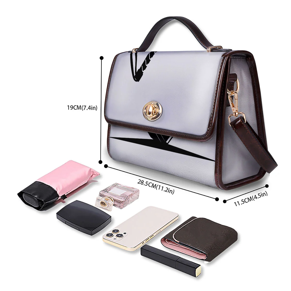 Mjolnir Hammer Of Thor Print Women's Satchel Bag - Image 4