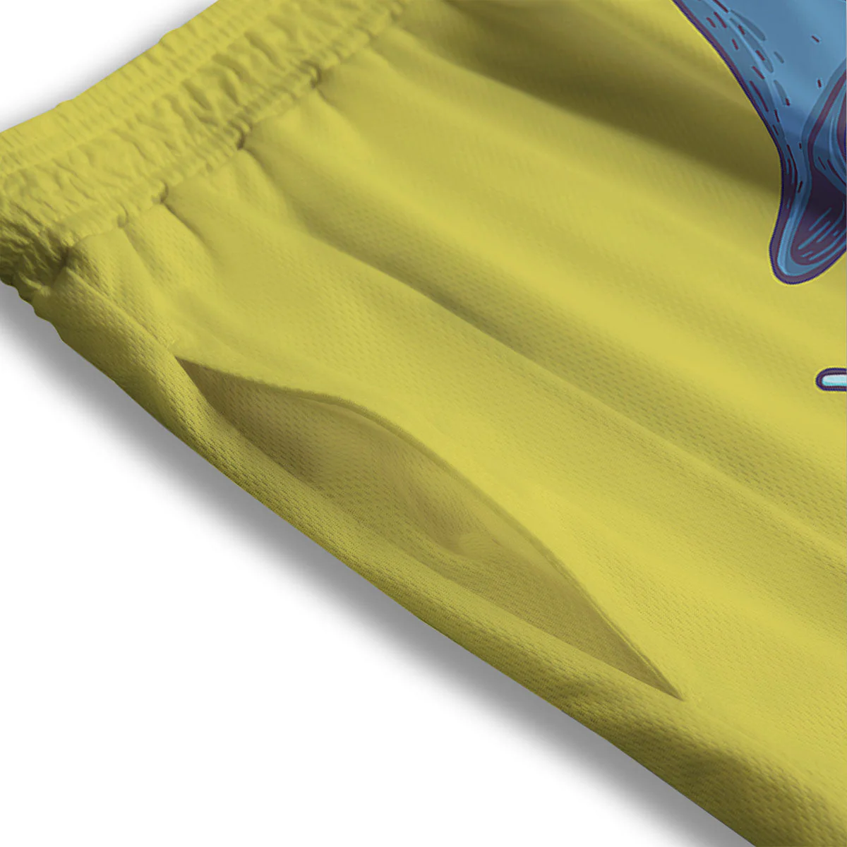 Monster Graffiti Characters Print Mesh Shorts - Image 3