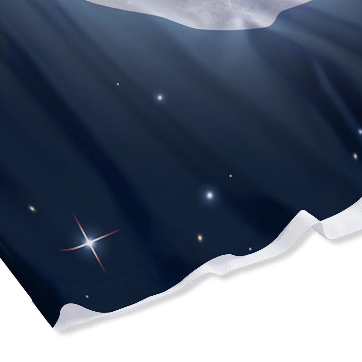 Moonlight And Night Sky Print Mesh Shorts - Image 4