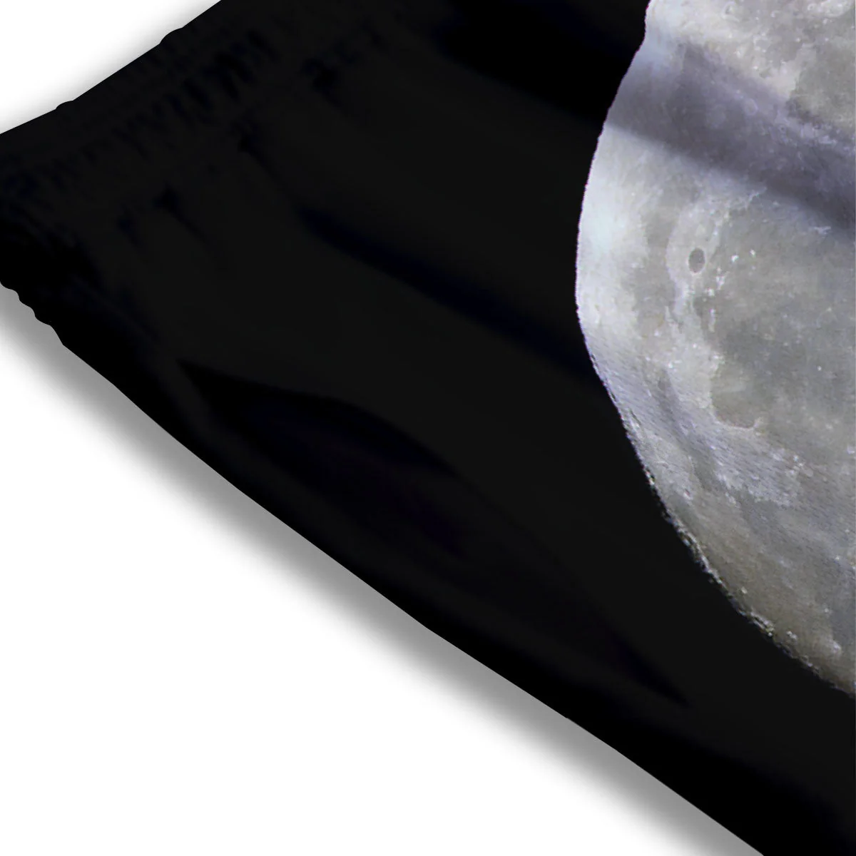 Moonlight White And Black Print Mesh Shorts - Image 3