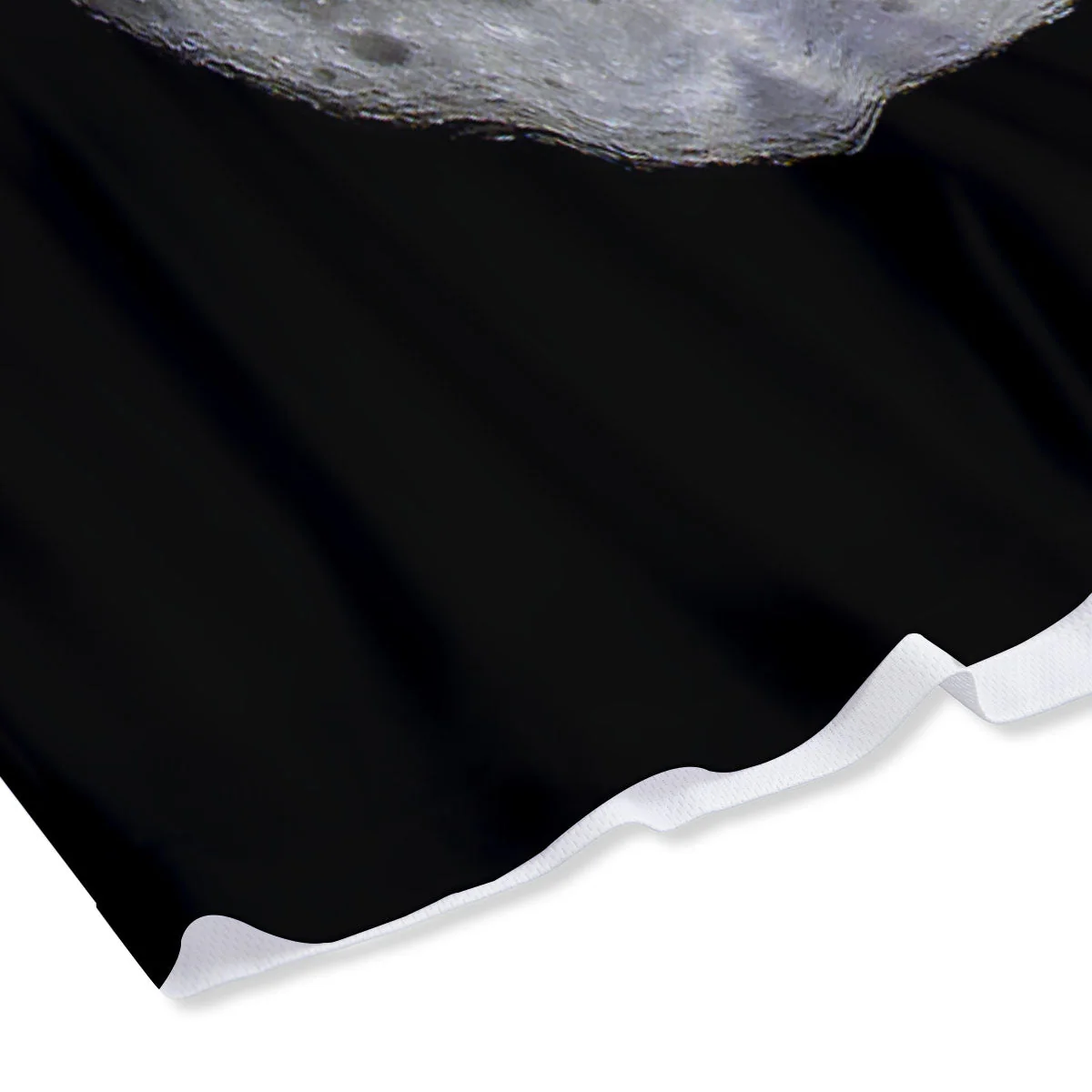 Moonlight White And Black Print Mesh Shorts - Image 4