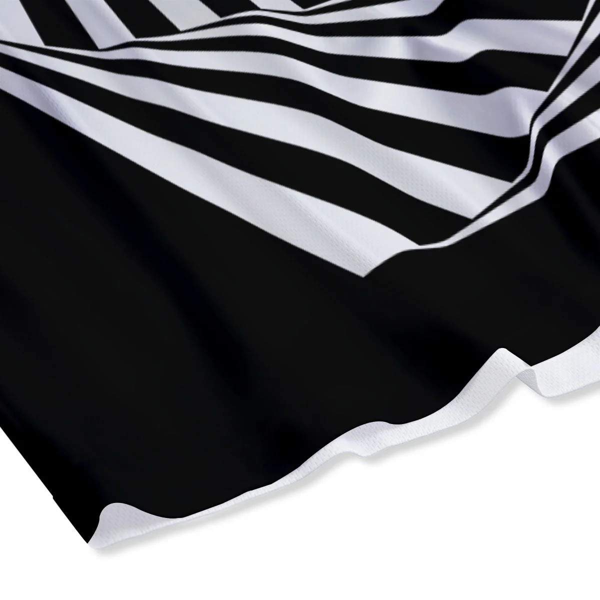 Motion Illusion Angular Swirl Print Mesh Shorts - Image 4