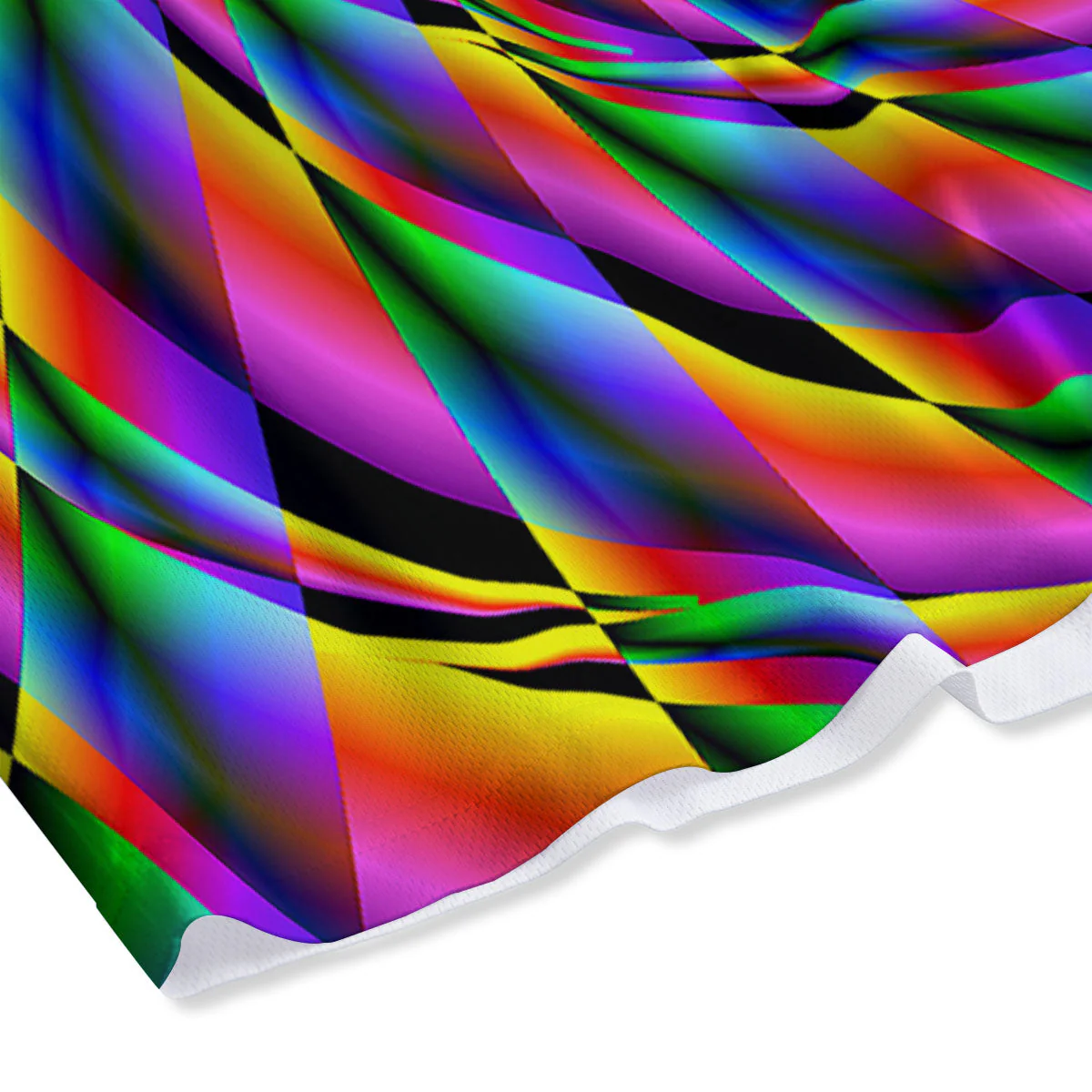 Motion Psychedelic Illusory Print Mesh Shorts - Image 4