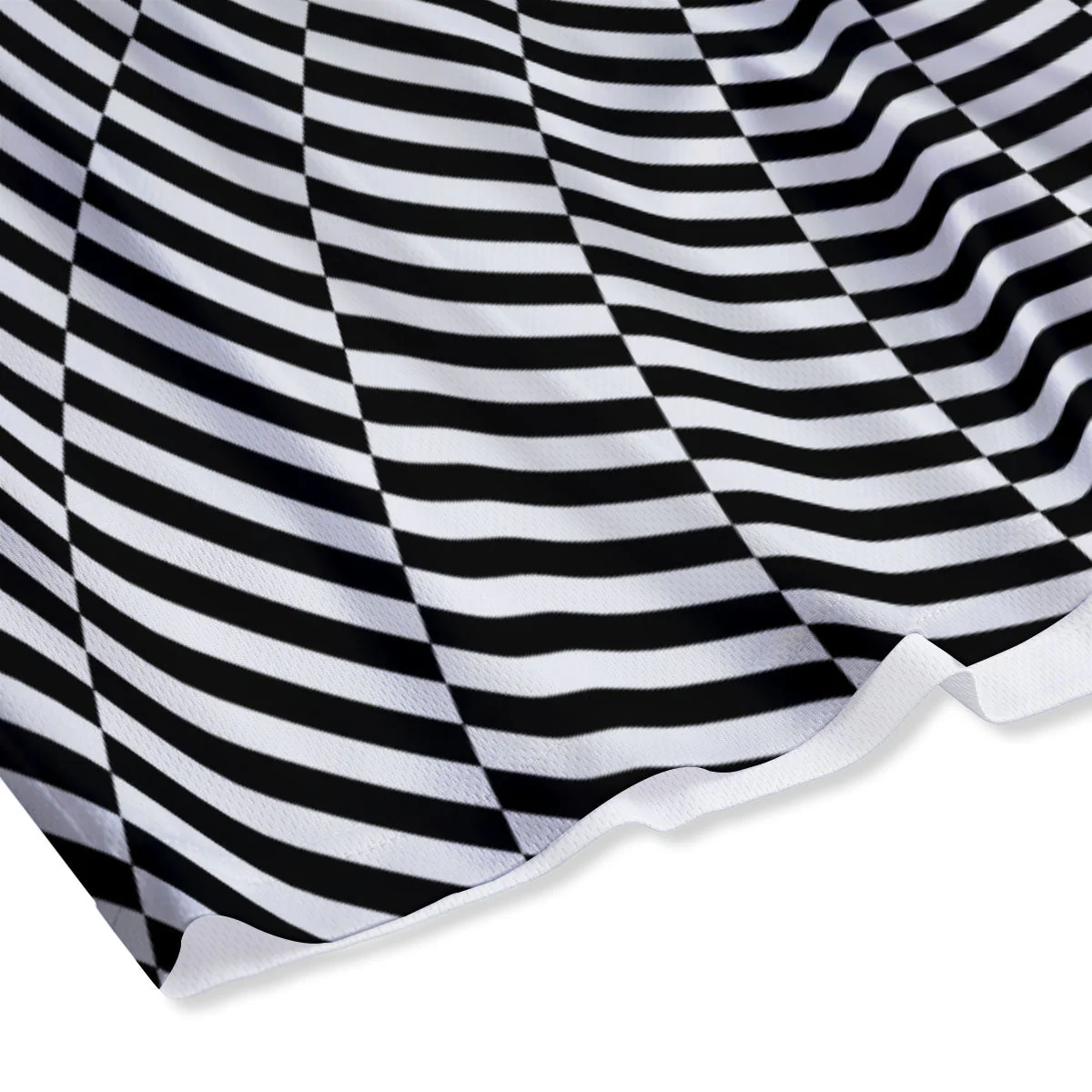 Motion Spiral Illusory Print Mesh Shorts - Image 4