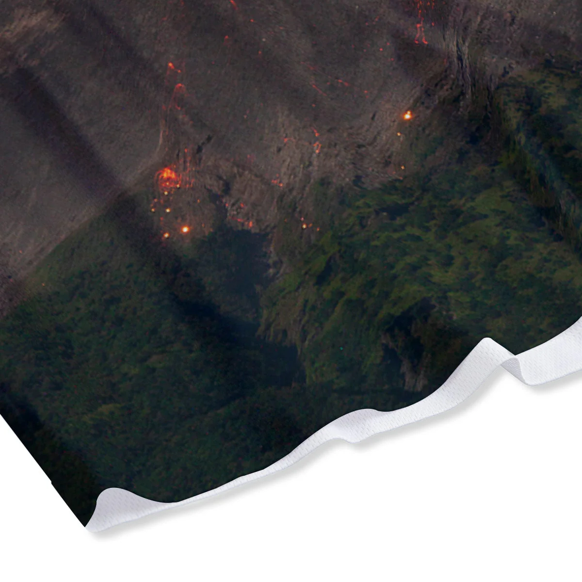 Mountain Volcanic Print Mesh Shorts - Image 4
