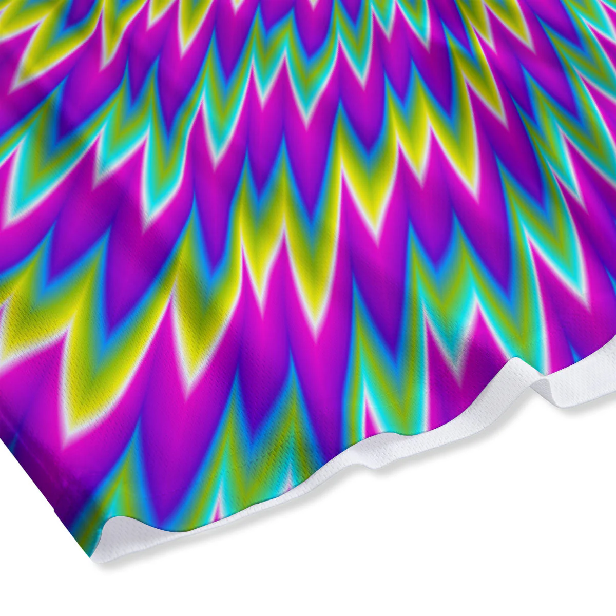 Moving Optical Illusion Abstract Spiral Mesh Shorts - Image 4