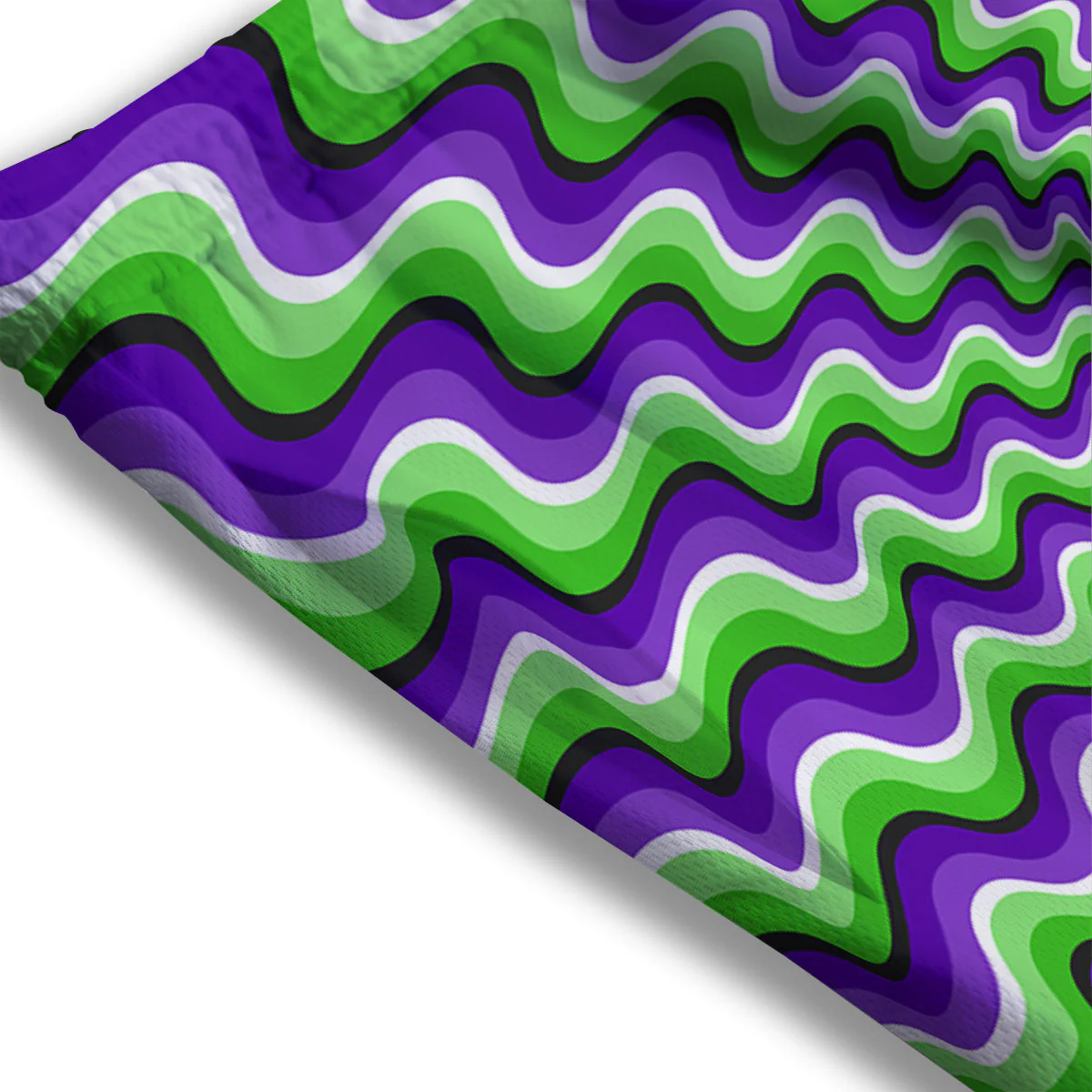 Moving Optical Illusion Colorful Dizzy Mesh Shorts - Image 3