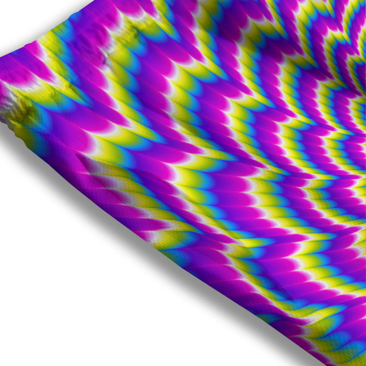 Moving Optical Illusion Spiral Colors Mesh Shorts - Image 3