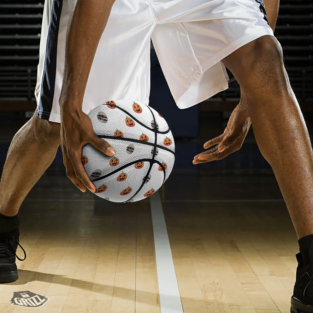 Mummy Halloween Print Pattern Basketball - Image 3