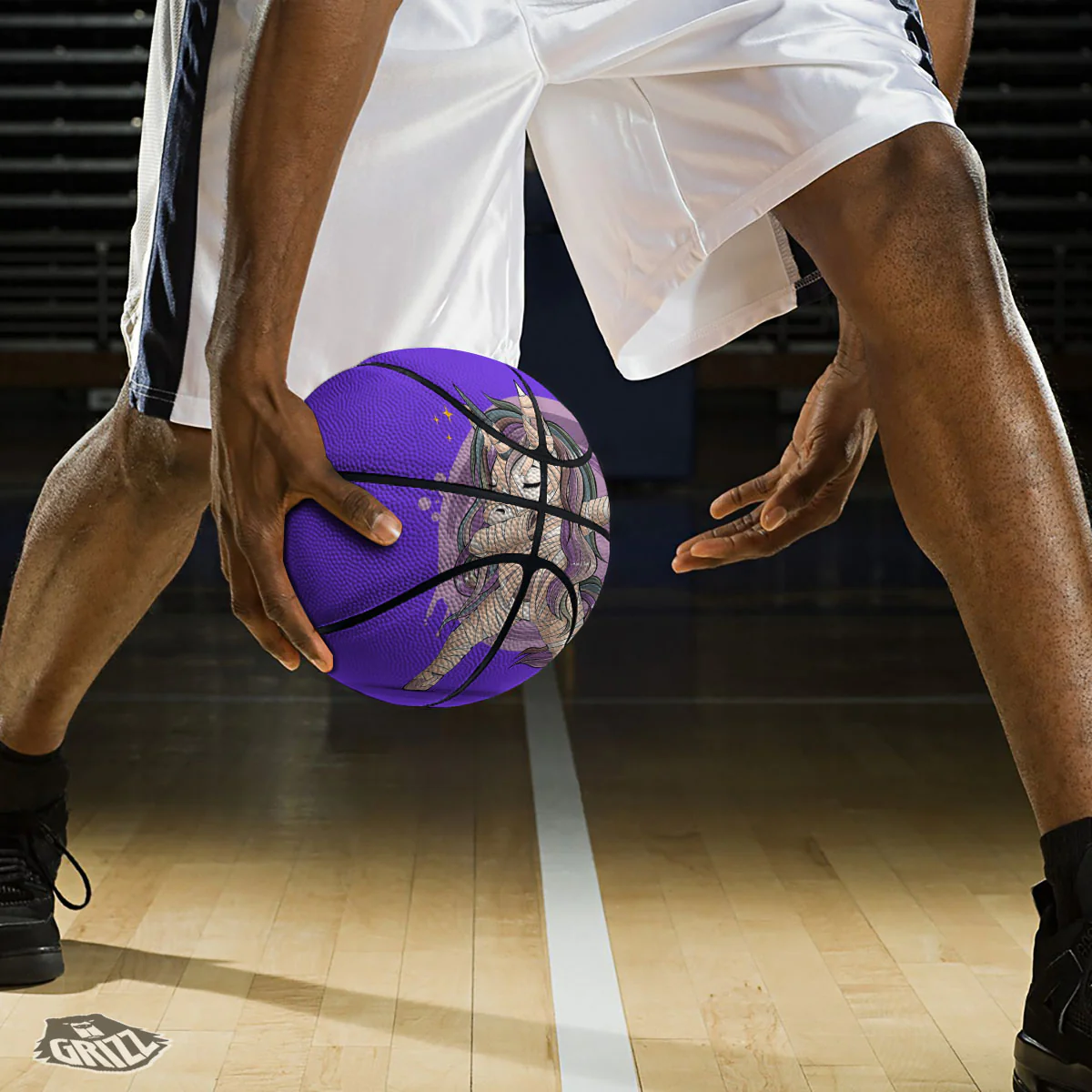 Mummy Unicorn Dap Print Basketball - Image 3