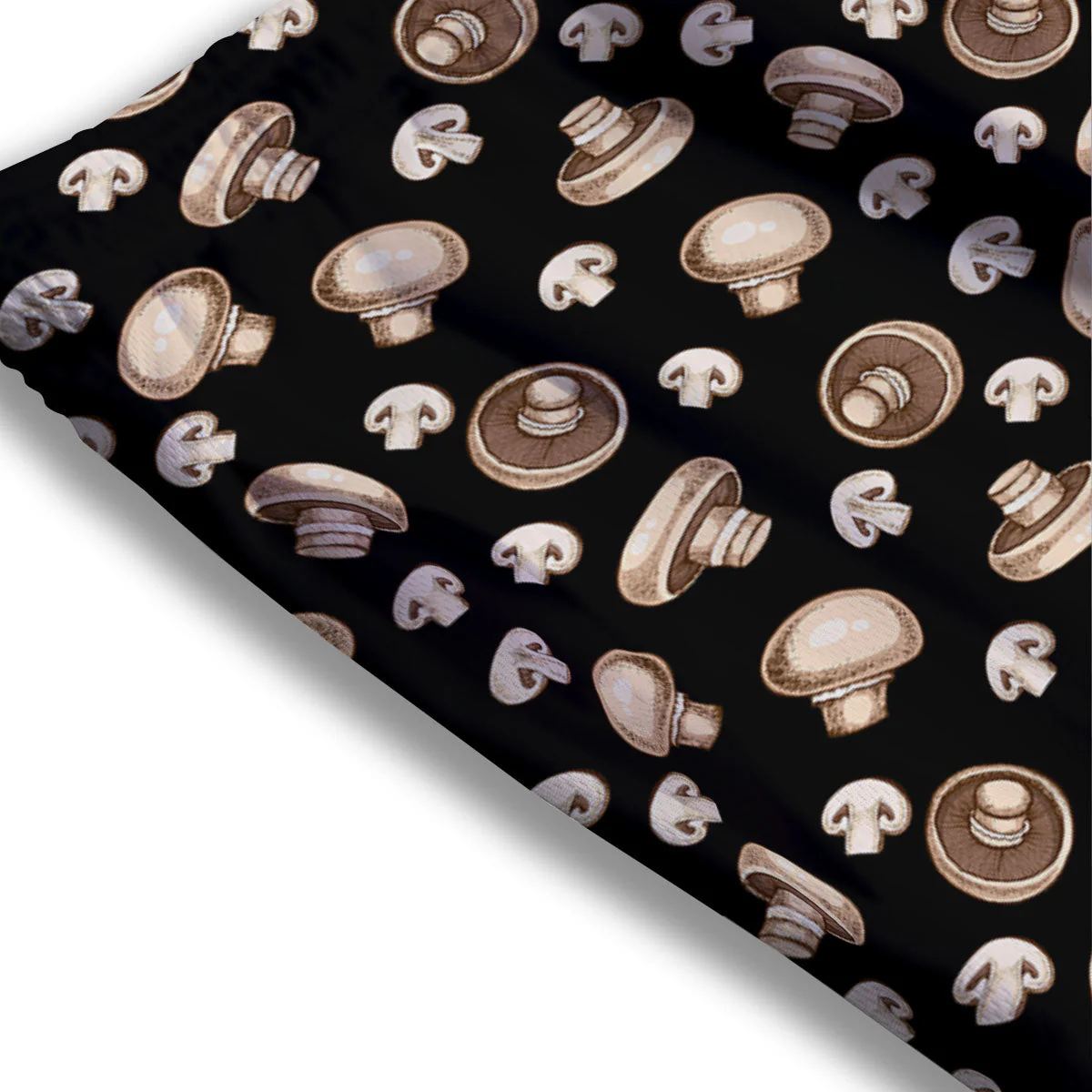 Mushroom Champignon Print Pattern Mesh Shorts - Image 3