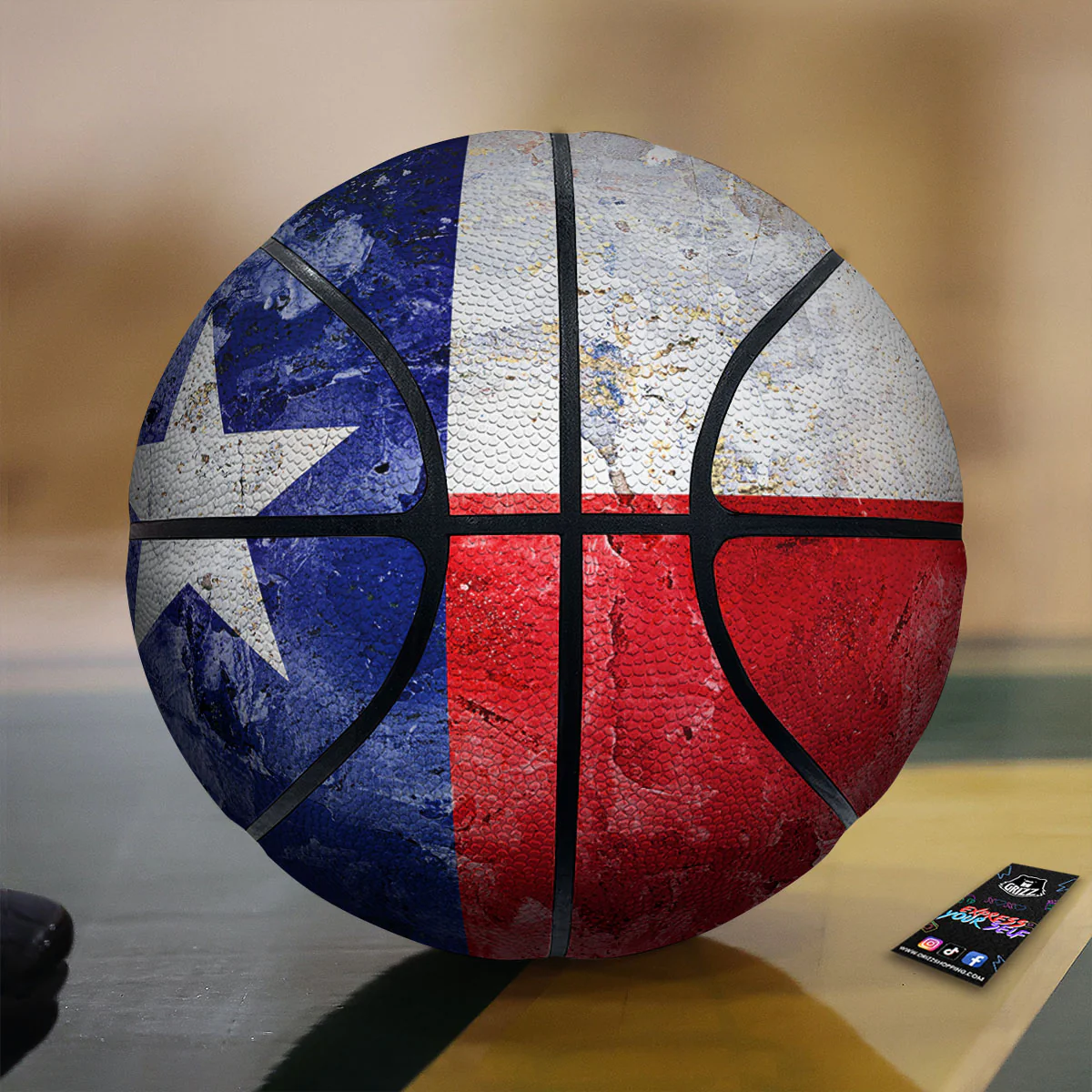 National Texas Flag Print Basketball