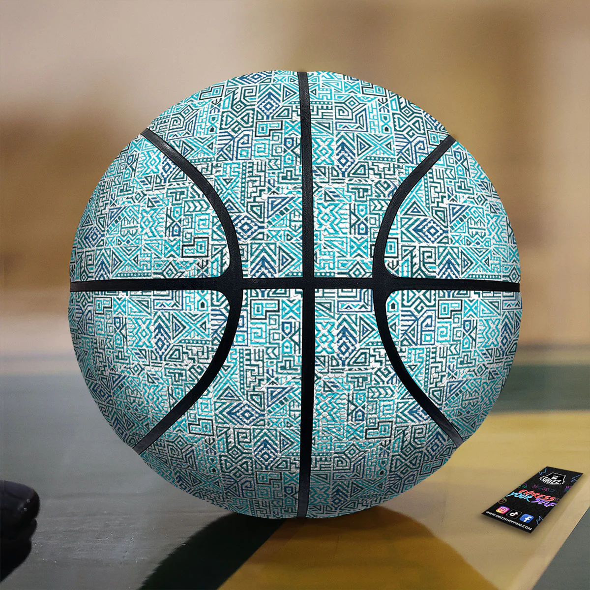 Navajo Ancient Geometric Print Basketball