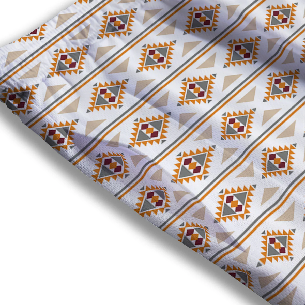 Navajo Ethnic Southwestern Print Pattern Mesh Shorts - Image 3