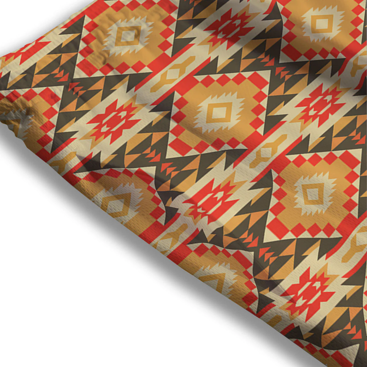 Navajo Native Print Pattern Mesh Shorts - Image 3