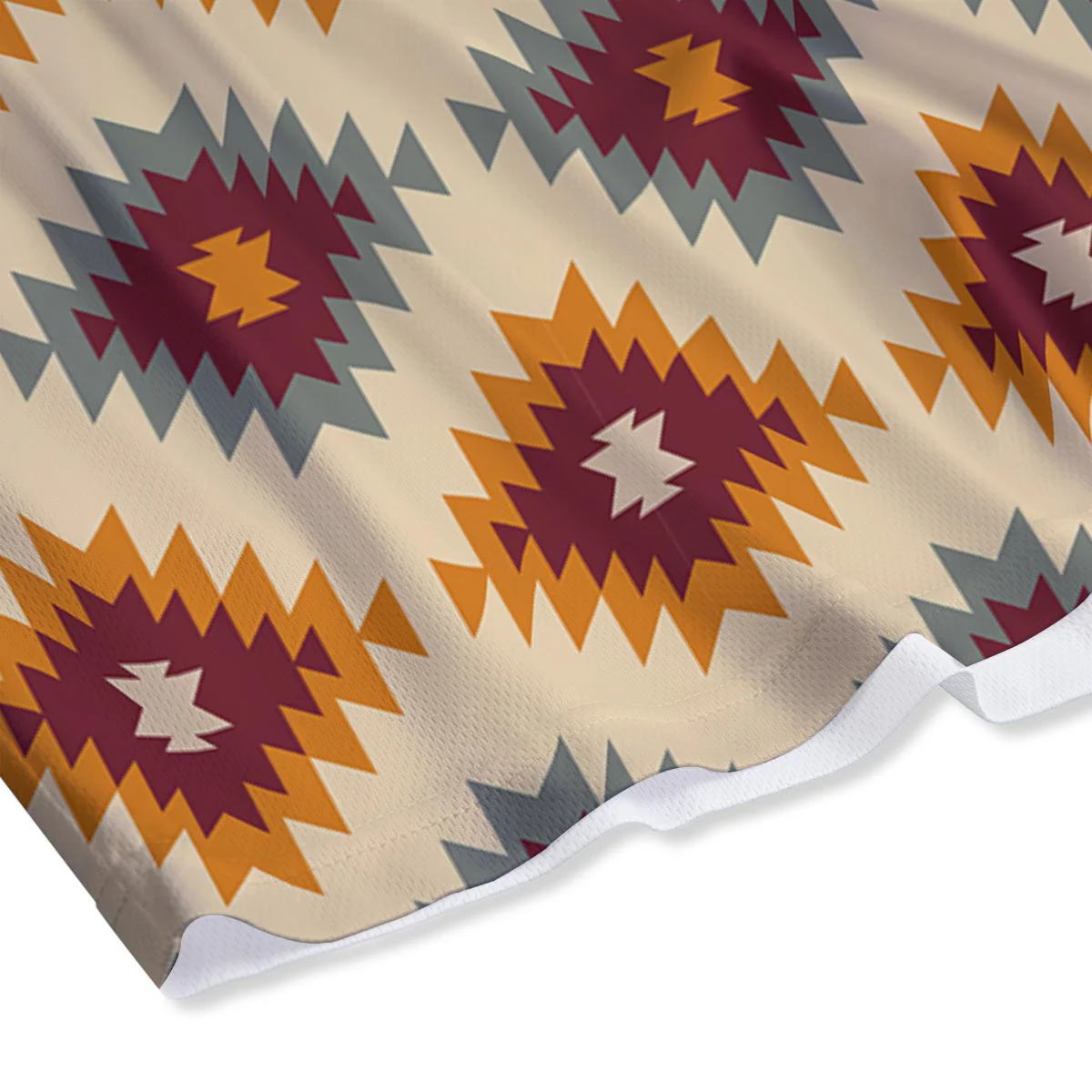 Navajo Tribal Southwestern Print Pattern Mesh Shorts - Image 4