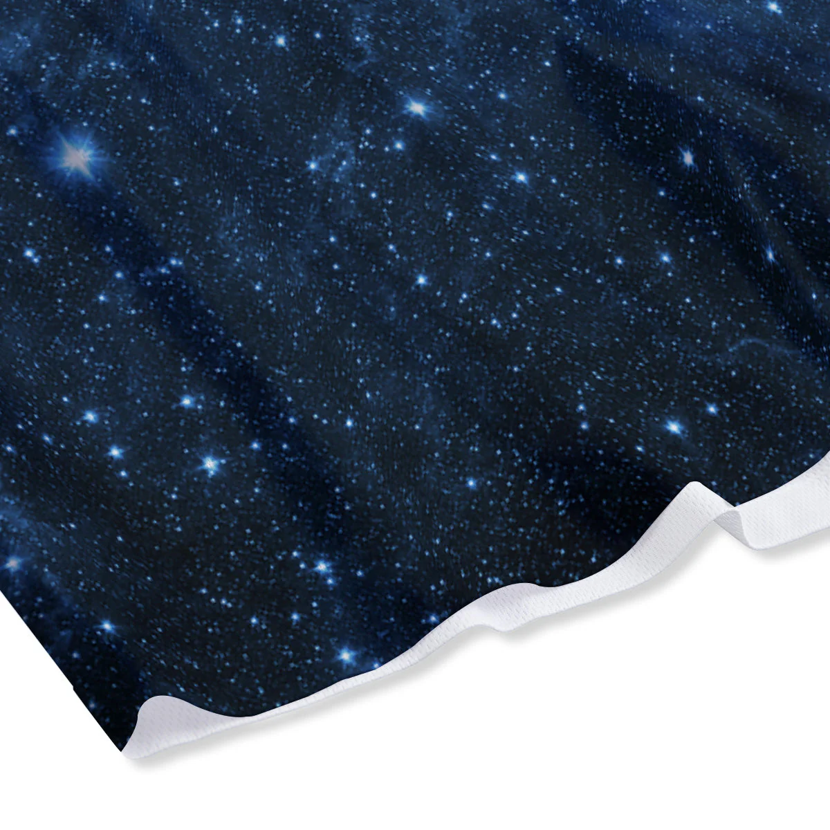 Nebula Galaxy Space Blue Light Print Mesh Shorts - Image 4