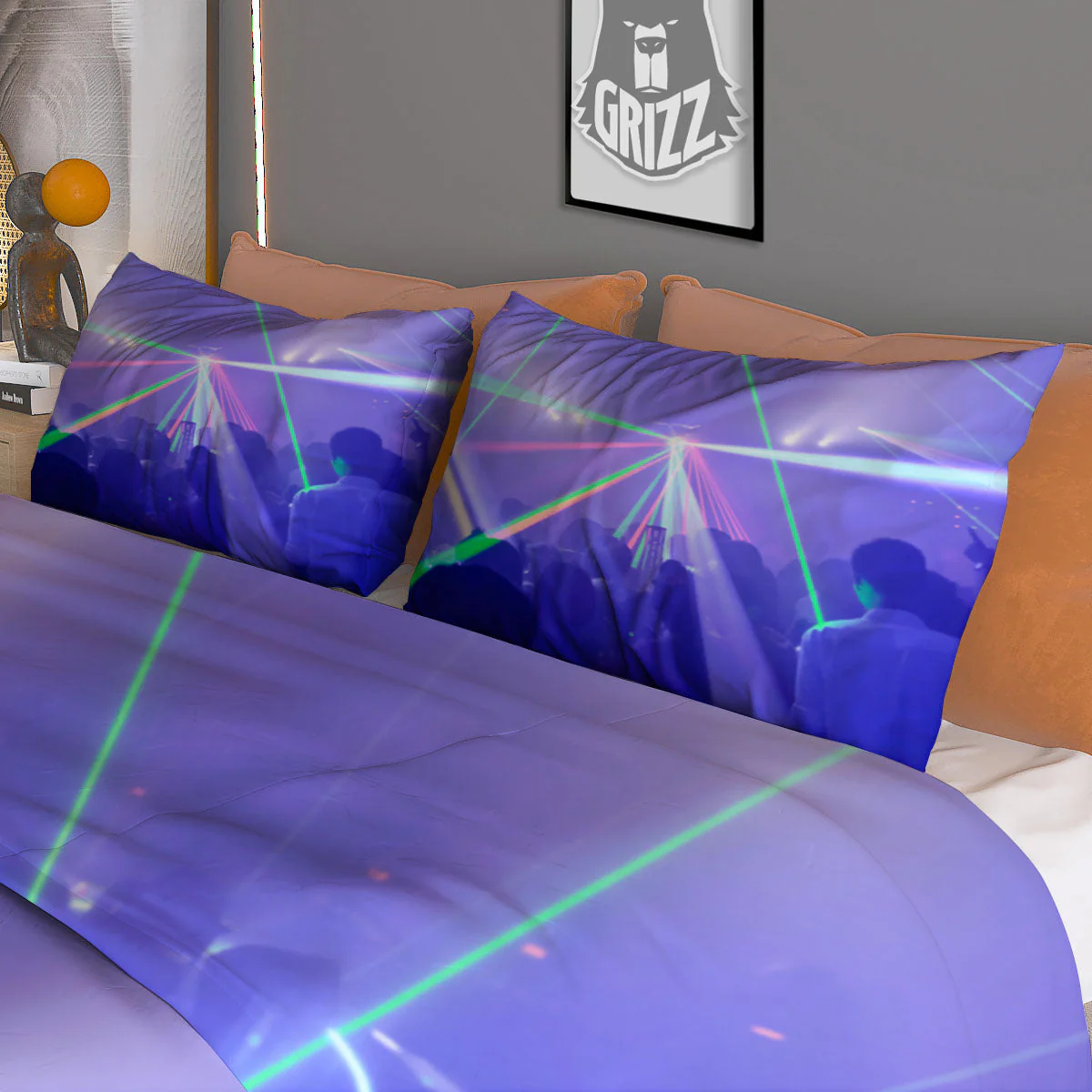 Nightclub EDM Party Print Duvet Cover Bedding Set - Image 3