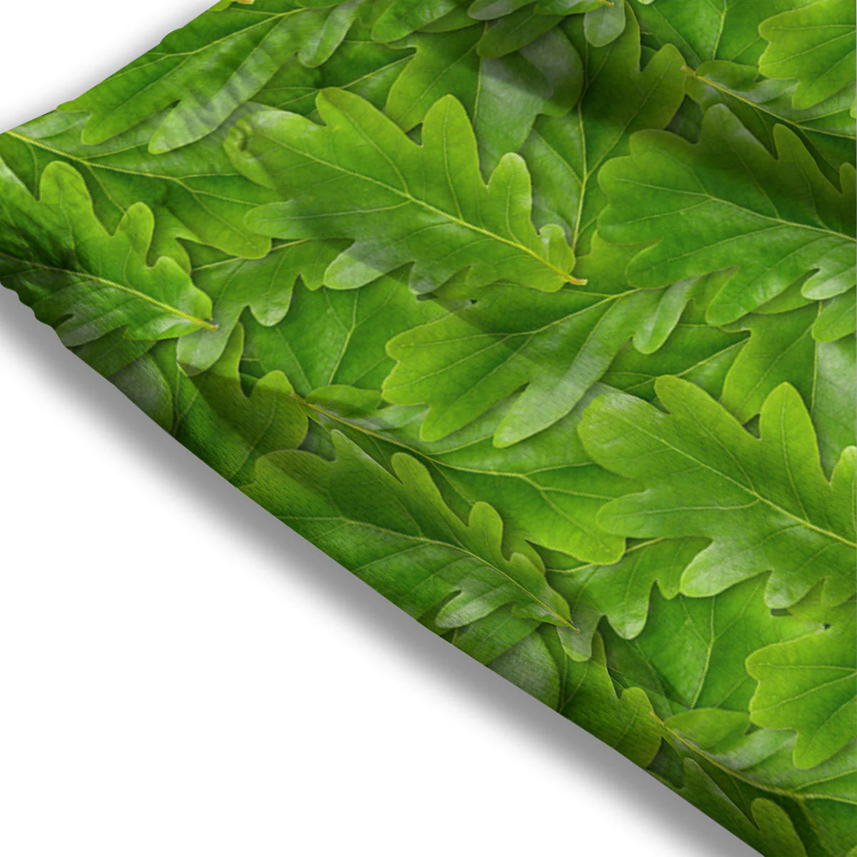Oak Leaf Green Print Mesh Shorts - Image 3
