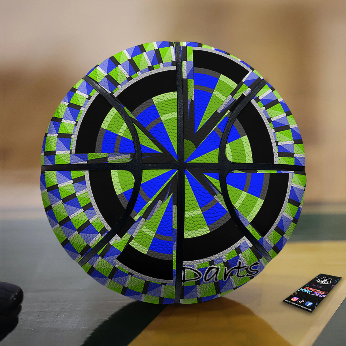 Optical Illusion Dartboard Moving Basketball