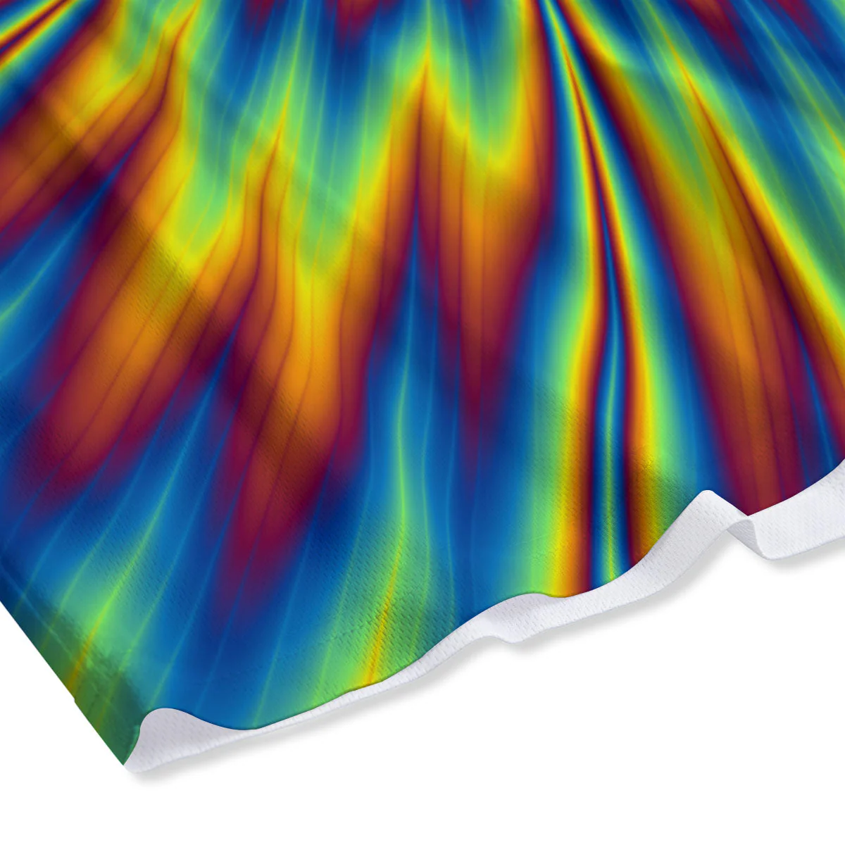 Optical Illusion Neon Psychedelic Mesh Shorts - Image 4