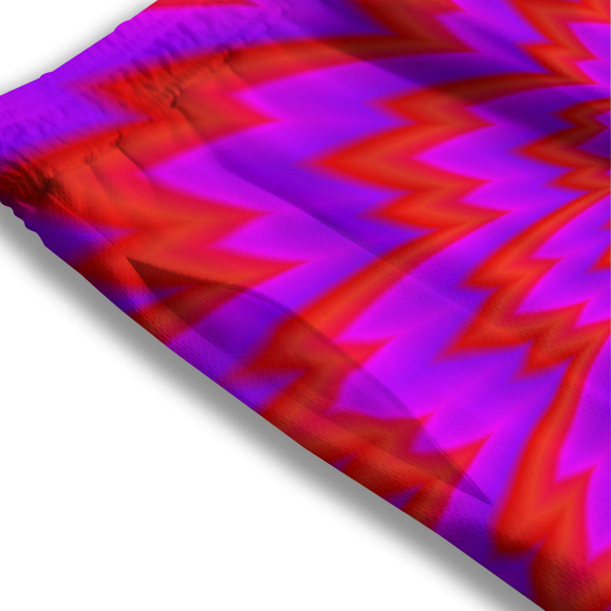 Optical Illusion Spiky Psychedelic Mesh Shorts - Image 3