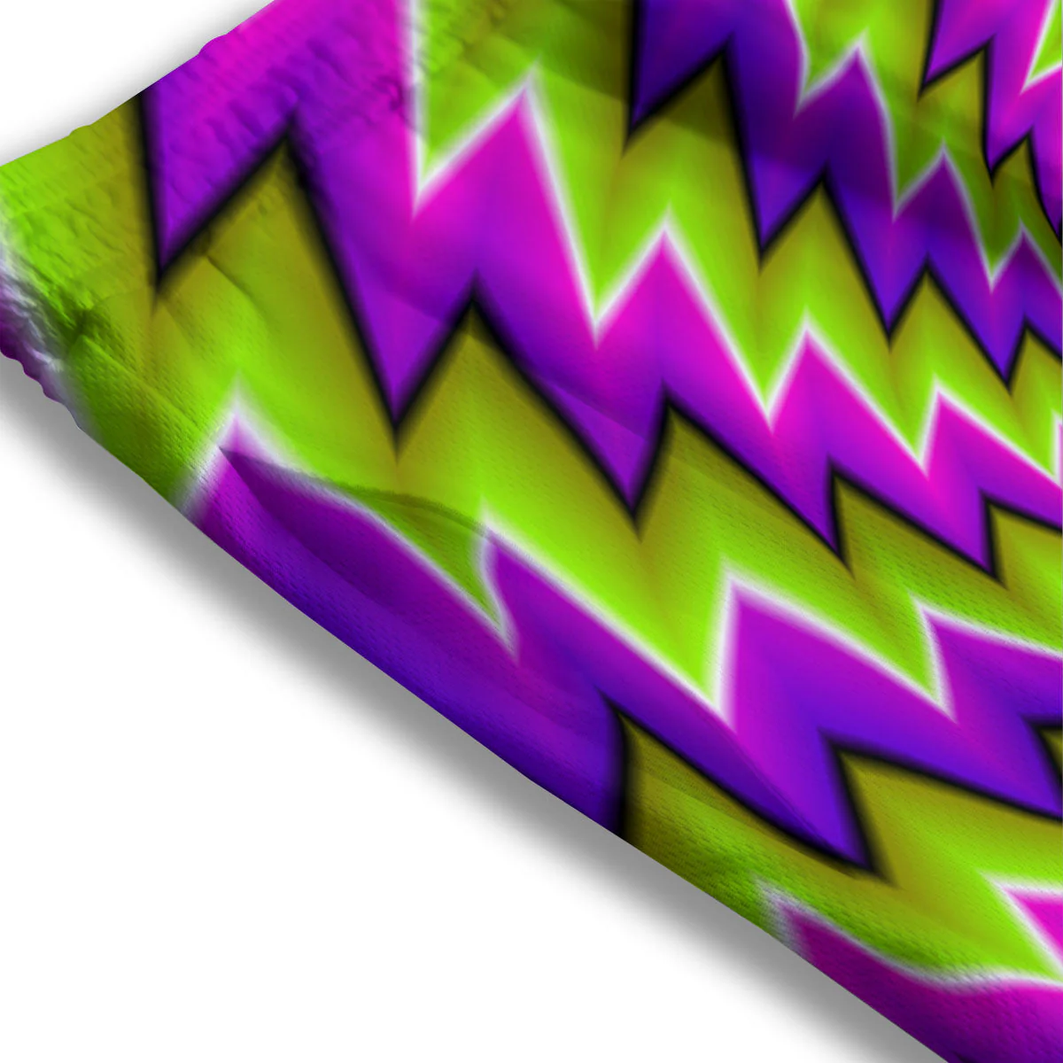 Optical Moving Illusion Abstract Twisted Mesh Shorts - Image 3
