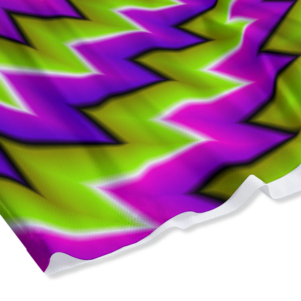 Optical Moving Illusion Abstract Twisted Mesh Shorts - Image 4