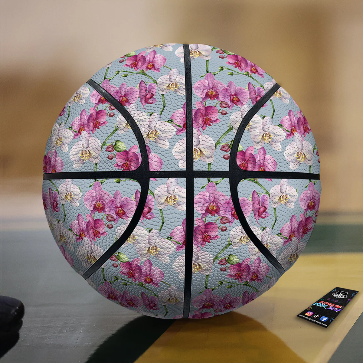 Orchid Cute Print Basketball