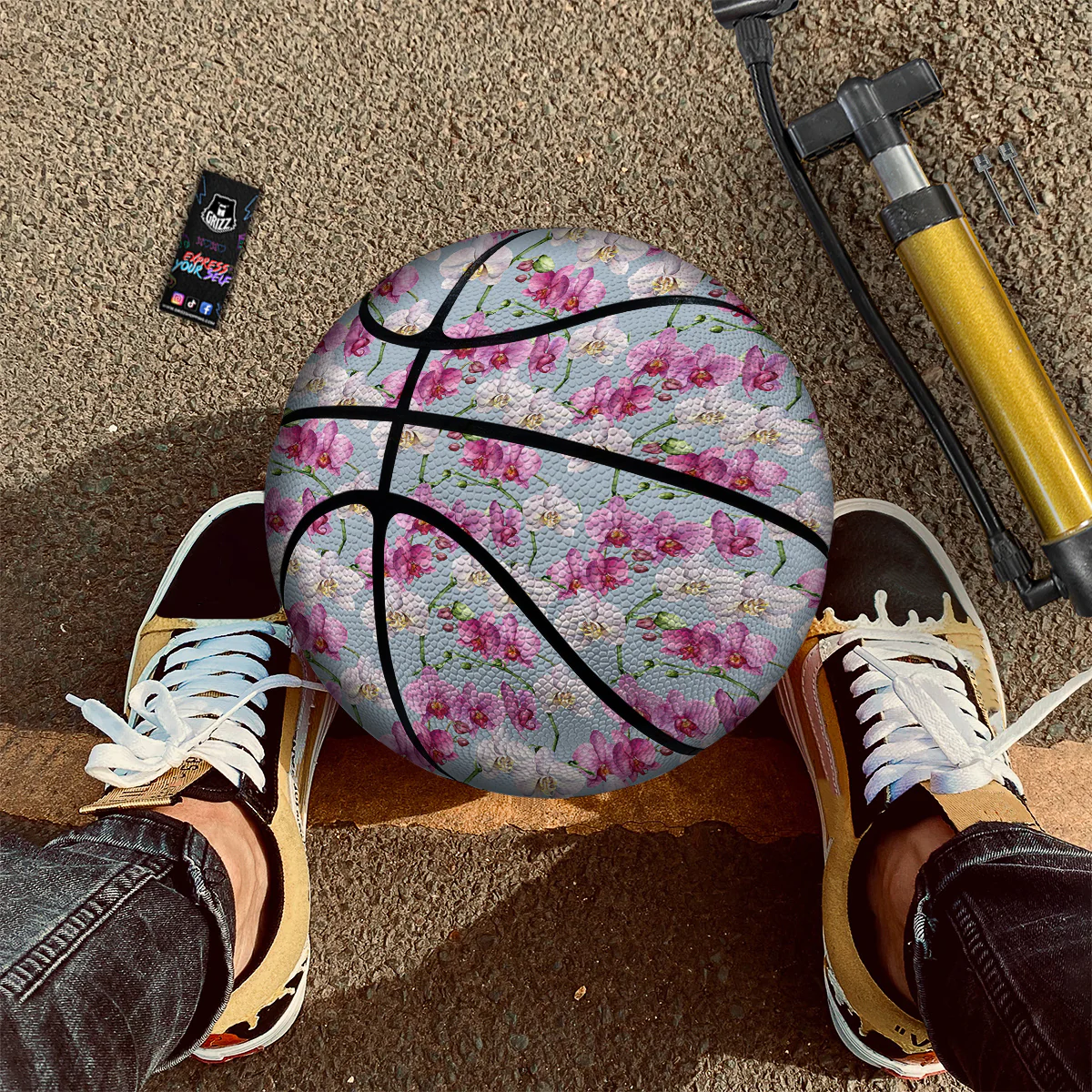 Orchid Cute Print Basketball - Image 2