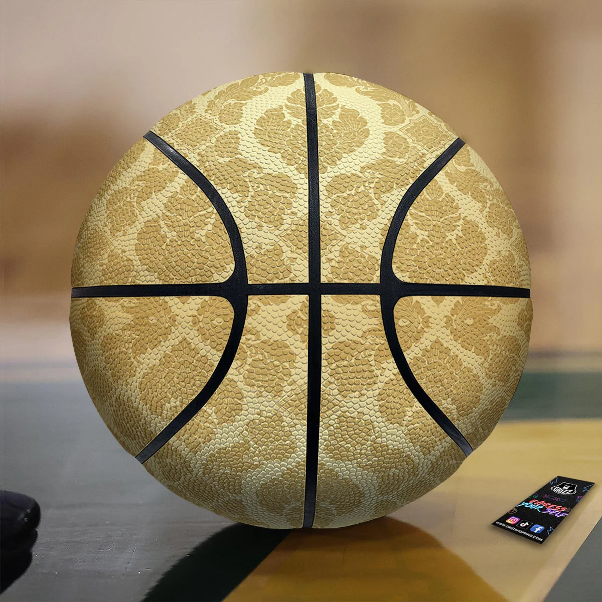Ornament Thai Print Pattern Basketball