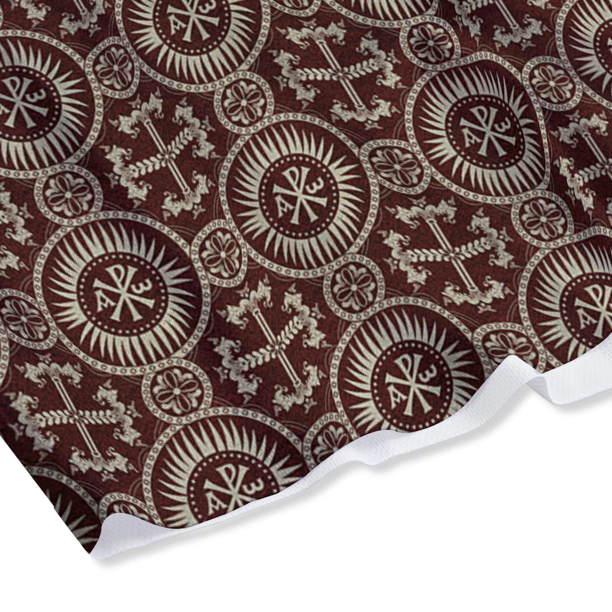 Orthodox Classic Print Pattern Mesh Shorts - Image 4